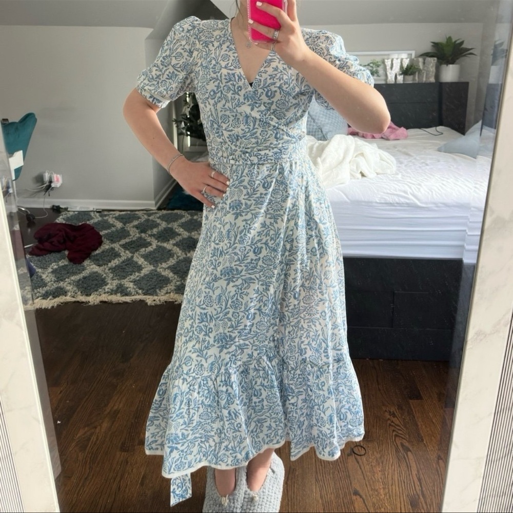 long wrap dress
